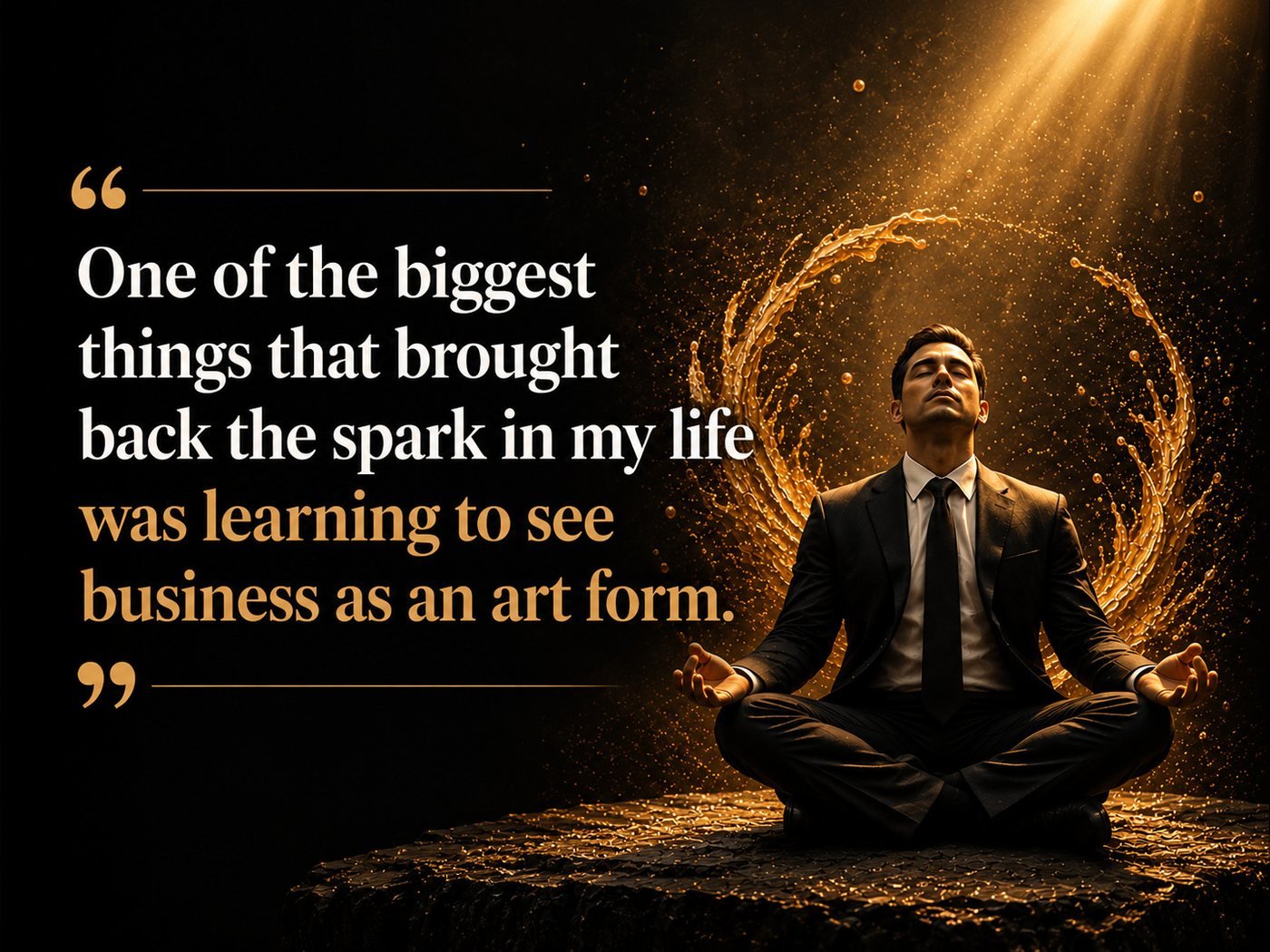 Business is an art form