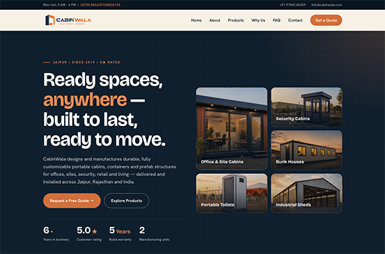 CabinWala website