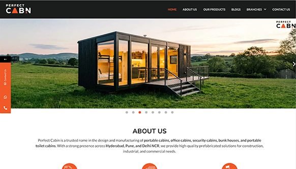 Perfect Cabin website