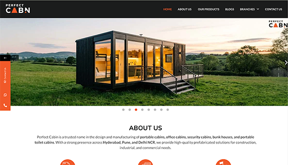 Perfect Cabin website